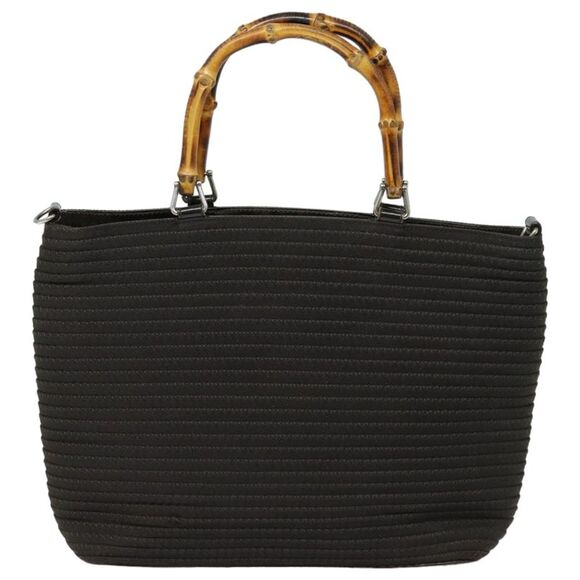 Gucci Bamboo Brown Synthetic Handbag (Pre-Owned) - Picture 1 of 16